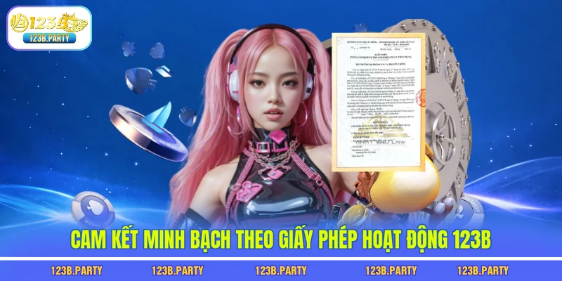 Cam kết minh bạch theo giấy phép hoạt động 123B